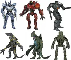 2019 фигурка фильма Neca 6 Stijlen фильм Тихоокеанский обод Actiefiguren Jaeger мех малиновый Тайфун Gipsy Gevaar Койот Танго marvel