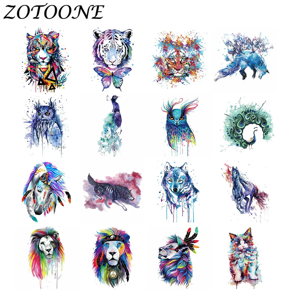 1PCS Iron On Patches For Clothing Ink Style Transfers Patch Applique Stickers 1PCS Iron On Patches For Clothing Ink Style Transfers Patch Applique Stickers