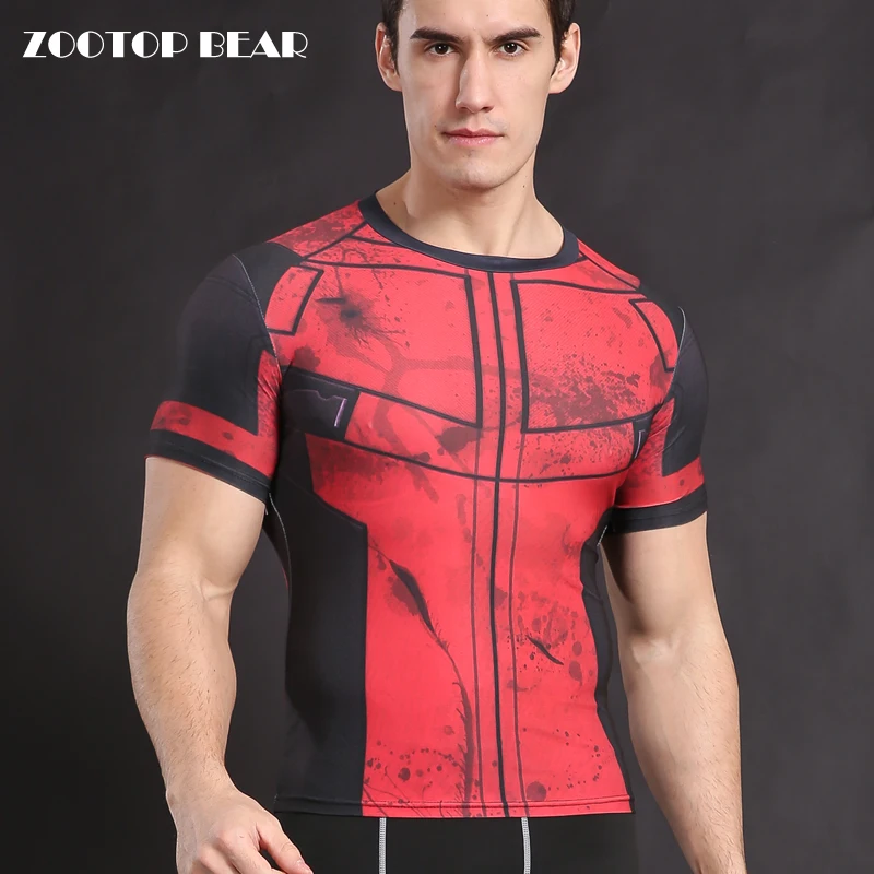 Men/'s Deadpool Rash Guard T-Shirt