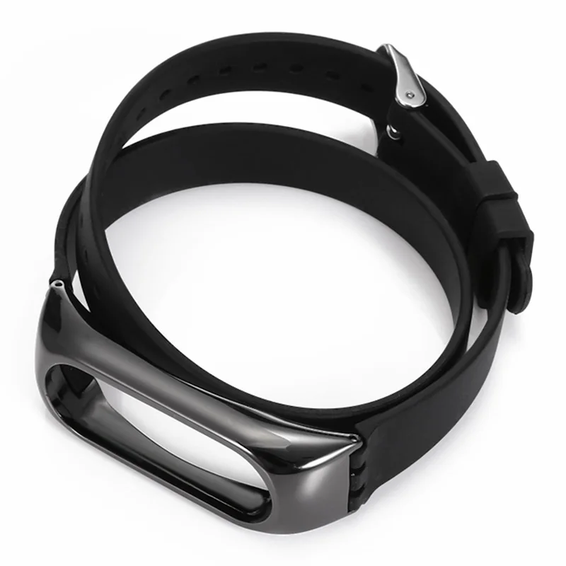 

TPE Long Wristband Replacement Wrist Strap 2 Laps For Xiaomi Mi 2 Band Bracelet Accessories black