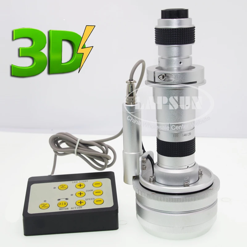 

Synchronous Motor Action 3D Stereo Display 25X - 150X C-MOUNT Lens for Jewelry or Industrial Microscope Document Digital Camera