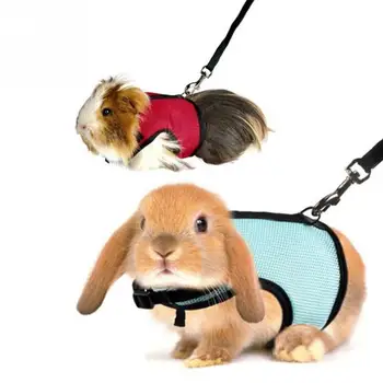 

Hamster Rabbit Mesh Harness Leash Ferret Guinea Pig Small Animal Pet Walk Lead