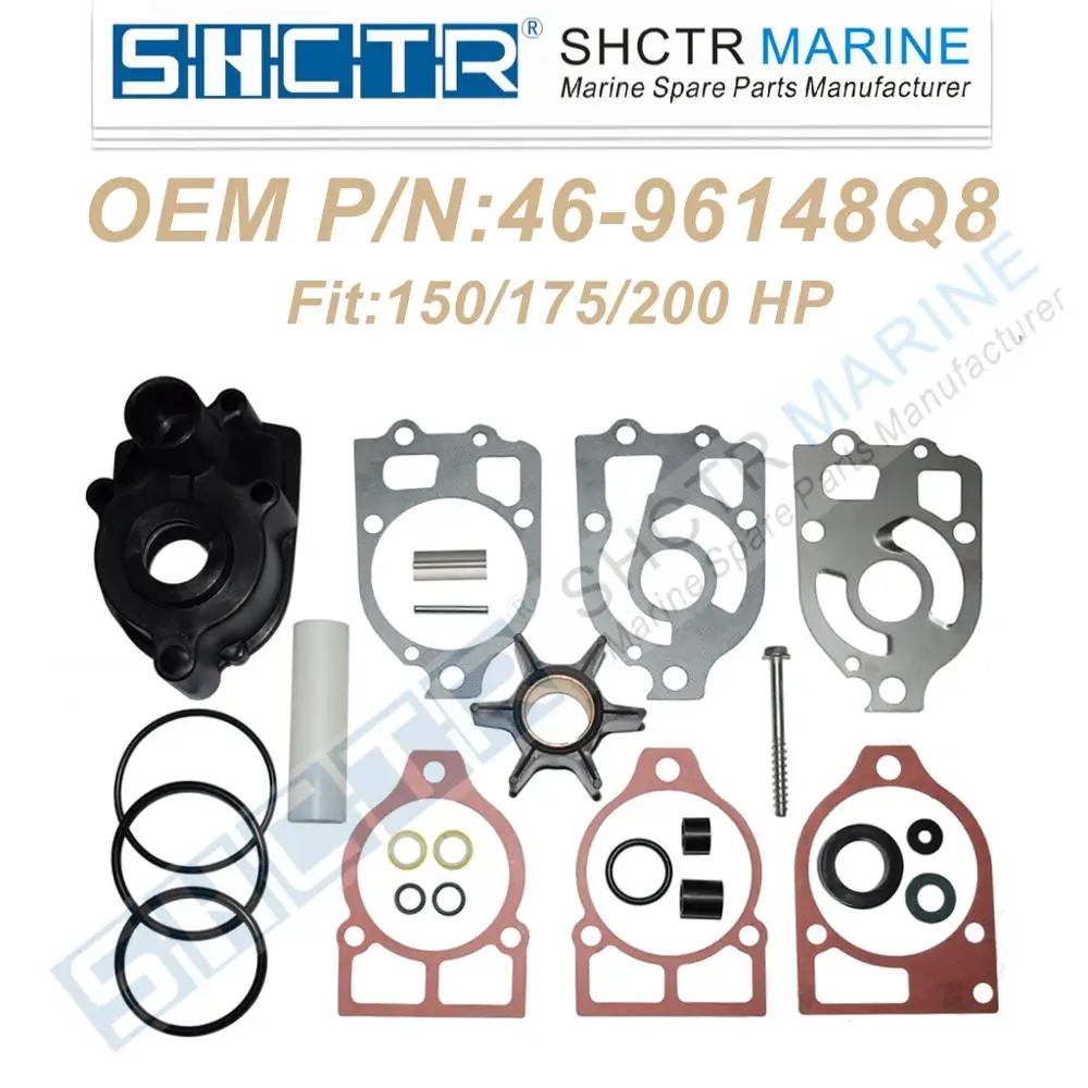 

SHCTR Набор для ремонта водяного насоса для 46-96148Q8, 18-3517150/175/200hp