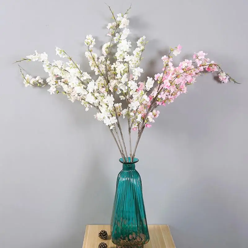 Artificial Flower Cherry Blossom Fake Plastic Cloth Flower Garden Wedding Wall Home Decoration Artificial Flowers High Quality Artificial Flower Cherry Blossom Fake Plastic Cloth Flower Garden Wedding Wall Home Decoration Artificial Flowers High Quality