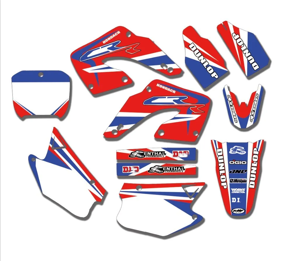 

Motorcycle Team Graphics Decals Stickers For Honda CR125 CR125R CR250 CR250R 2000 2001 00- 01 CR 125 250 125R 250R