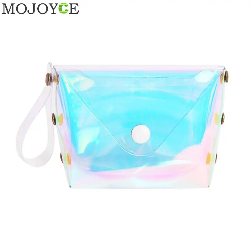 

Transparent Coin Purse Women Small Wallet Female Change Purses Mini Children's Pocket Wallets Key Card Holder PVC Hand bags