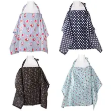 Одеяло для мам, кормящих грудью, пончо для кормящих, детские накидки, хлопковая шаль, черная вишня/синяя вишня/темно-синий горошек/синий цветок