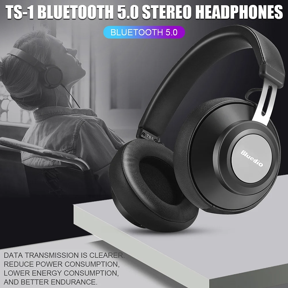 Bluedio Ts-1 Bluetooth 5,0 музыкальные наушники стерео игровая гарнитура стерео наушники