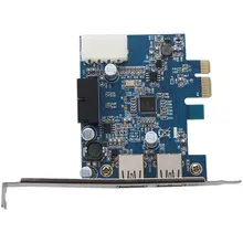 2-Порты и разъёмы USB 3,0 PCI Express карты HUB адаптер карты внутренний 20Pin 4Pin