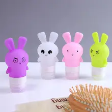 4 шт. 75 мл портативная дорожная бутылка кролик туалетные бутылочки бутылочка для шампуня лосьон жидкий комплект контейнеров аксессуары для путешествий