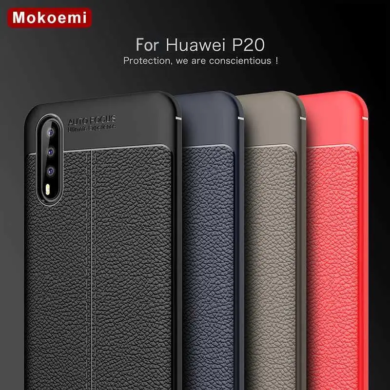 

Mokoemi Fashion Lichee Pattern Shock Proof Soft 5.7"For Huawei P20 Case For Huawei P20 Pro Phone Case Cover