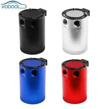 

Universal Racing Baffled Aluminum 3-Port Oil Catch Can Tank Air-Oil Separator Fuel System