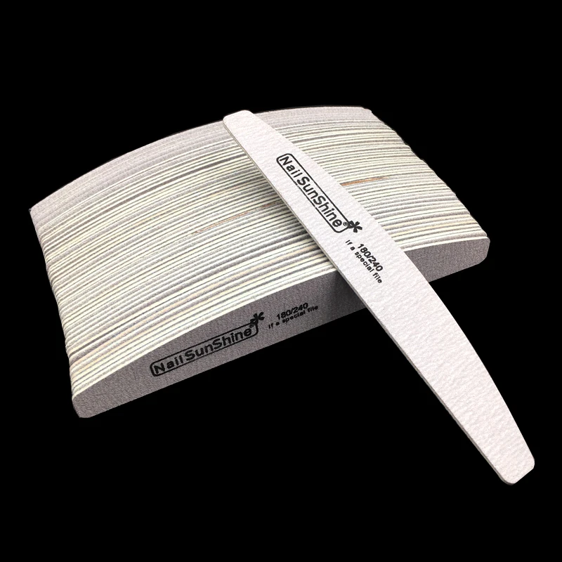10 шт./партия деревянные пилки для ногтей для маникюра 180/240 сильное толстое шлифование наждачной бумагой пилочка для ногтей Корректирующее средство для ногтей