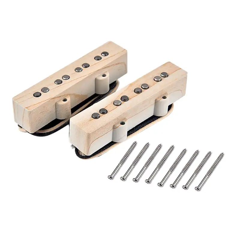 

1 Set GMB26 4 Strings Maple Alnico V Neck and Bridge Guitar Pickup Humbucker Pickup Parts Accessories