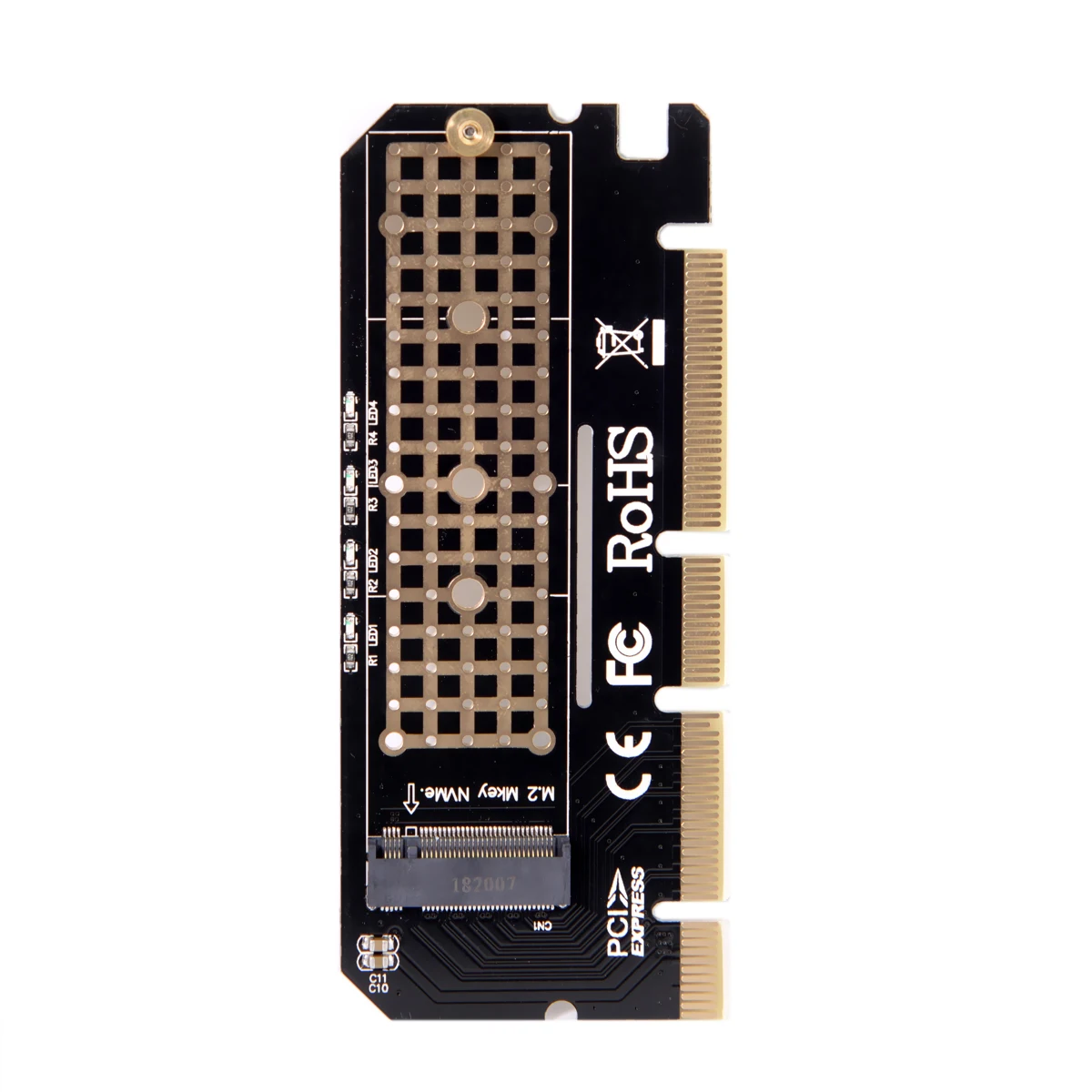 

CYDZ NGFF M-key NVME AHCI SSD to Motherboard PCI-E 3.0 16x 4x Adapter for XP941 SM951 PM951 970 960 EVO SSD