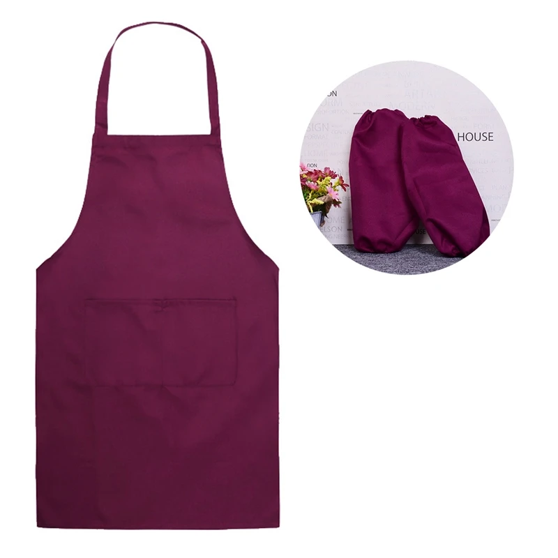 NEW 2019 Fashion Lady Women Unisex Anti-oil Apron with Sleeves Home House Kitchen Chef Butcher Restaurant Cooking Baking Dress