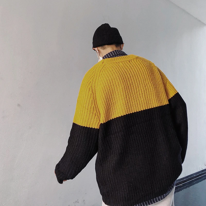 2019 Spring Autumn Casual Men's Sweater O-Neck Striped Slim Fit Knittwear Mens Pullovers clothes pull homme cardigan M-2XL