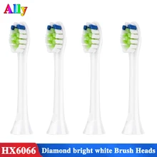 4 шт. для сменных головок для зубных щеток Philips Sonicare DiamondClean, HX6064/65 HX6730 HX9352 HX9362 HX6616 электрическая зубная щетка