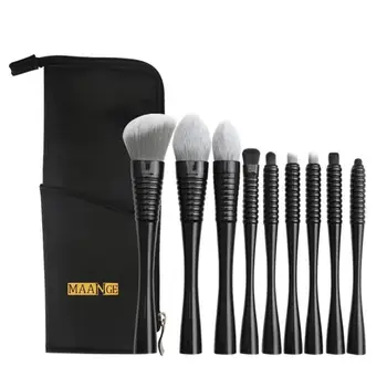 

Professional 9pcs Makeup Brush Set Foundation Blush Eye Shadow Brush with Cosmetic Bag Beauty Makeup Tools Make Up Brushes Kit