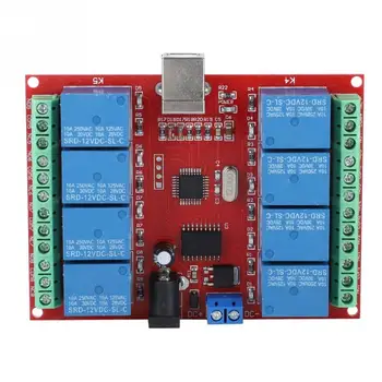 

8 channel 12V Computer USB Intelligent Control Switch Relay Module Free driver