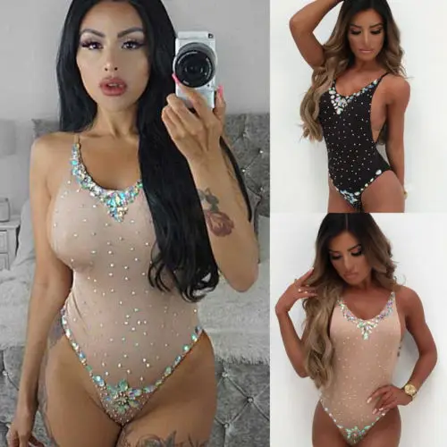 

2019 Women Sexy One-piece Polka Dots Swimsuit Ladies Push up Monokini Bathing Bikini Swimwear Beachwear Swimming Clothing
