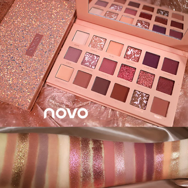 

Ins net red vibrant fairy cross dressing Desert Rose Eye Shadow disc matte pearlescent waterproof non staining.