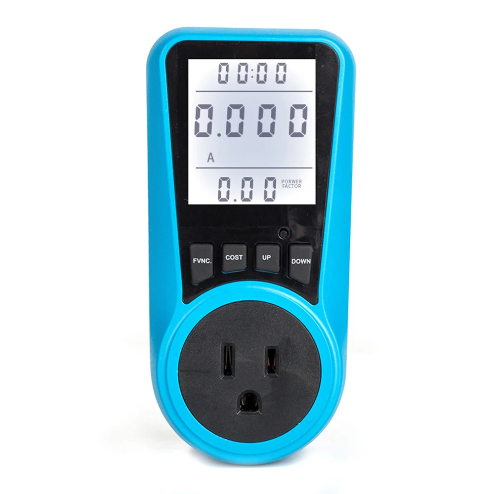 

AU EU US Plug AC Power Meter Digital Wattmeter Watt Energy Monitor Time Voltage Current Herz Price Display Socket Analyzer Tools