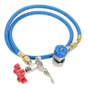 

Hot 1 Pcs R134a Refrigerant Recharge Hose Gas Can Fitting Pipe Can Tap for R502 R-12 R-22 Refrigerant