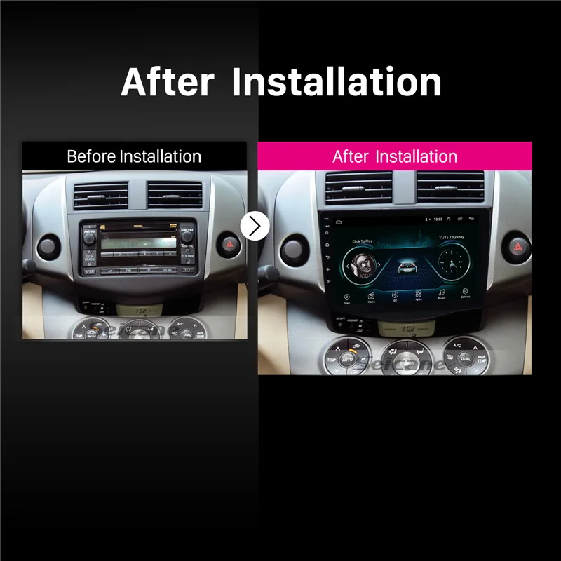 Sale Seicane Car Radio GPS Multimedia Unit Player For Toyota RAV4 2007 2008 2009-2013 support DVR OBD Rearview camera Bluetooth Wifi 5