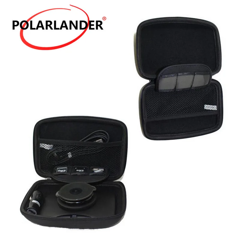 

For GPS Cellphone USB Leather GPS Carry Cover Protection Package Case for 6 Inch GPS Navigator Shield Case Bag Black