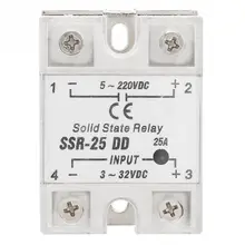 SSR-25 DD 25A 5-220VDC Solid State Relay For Industrial Automation Process 6-12mA Solid State Relay New Arrival free shipping 1pc mgr3 m4825 25a ac motor positive inversion solid state relay ssr 25a relay motor