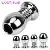 VATINE Metal Hollow Anal Plug Douche Enema Prostata Massager Sex Toys For Woman Men Gay Peep Vaginal Butt Plug Anal Dilator 1