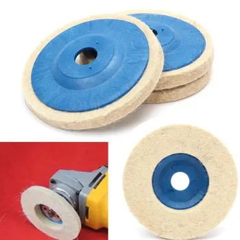 

1pcs 100mm 4" Wool Buffing Angle Grinder Wheel Felt Polishing Discs Pads Household Tools