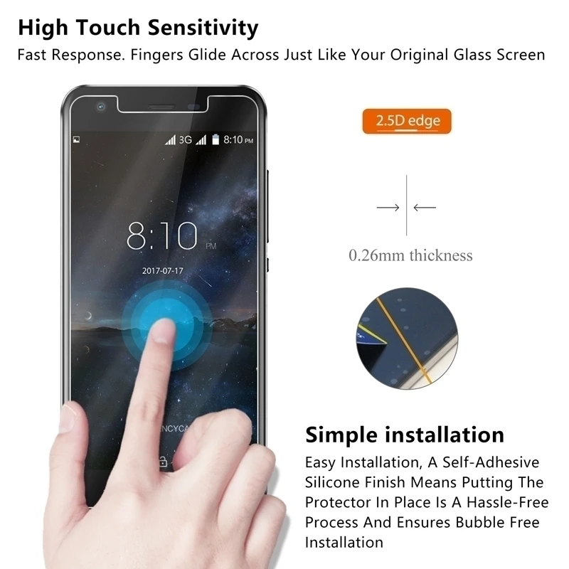 Защитная пленка для Samsung Galaxy A9 2018 защита экрана 9H твердое закаленное стекло чехол