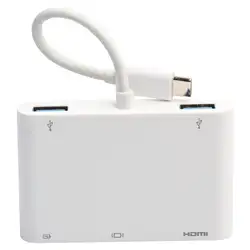 USB3.1 TYPE-C VGA + HDMI USB3.0HUB + TYPE-C зарядки многофункциональный адаптер