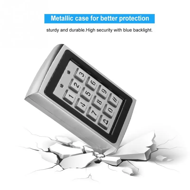 Password METAL Door Access Control Keypad Backlight Top New 125KHz RFID Card