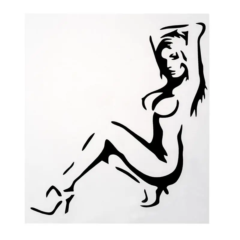 Стикер для автомобиля Dancing Girl светоотражающий сексуальный самоклеящийся съемный