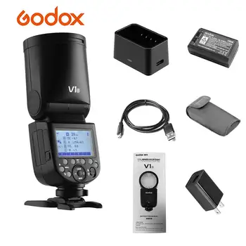 

Godox V1S Camera Flash Speedlite Speedlight Round Wireless 2.4G Flash Light for Sony ILCE6000L A77II A77 A350 Wedding Portrait