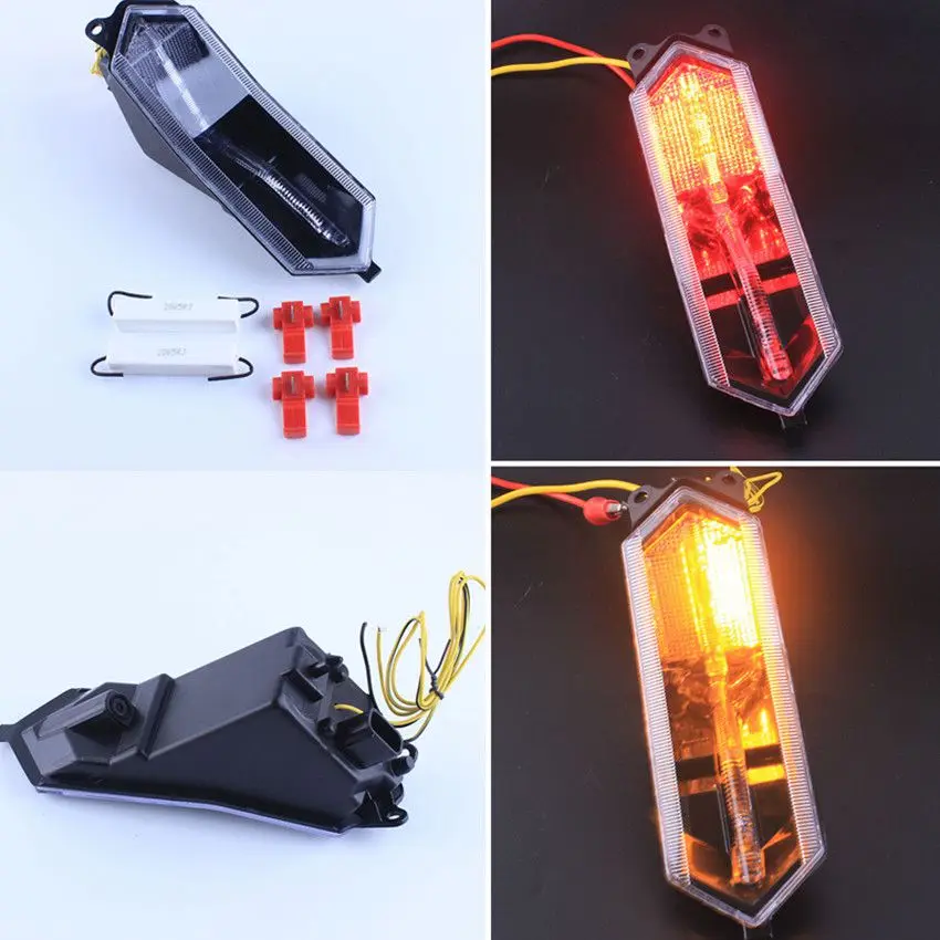 For Yamaha YZF R1 2015-2016 Integrated LED Brake Turn Signal Tail Light Smoke