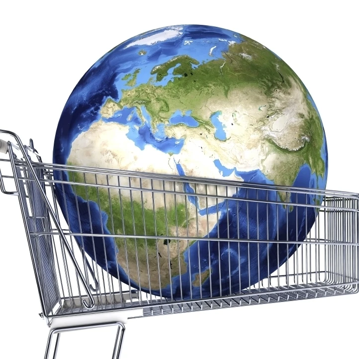 Planete Terre A L Interieur Chariot De Supermarche Affiche Imprimer 33x24 Aliexpress