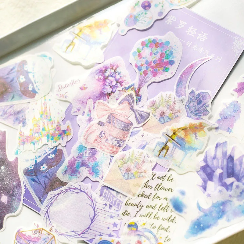 

60Pcs/Pack Cute Whale Stickers Kawaii Stationery Stickers Washi Paper Adhesive Stickers For Kids DIY Diary Scrapbooking Supplies