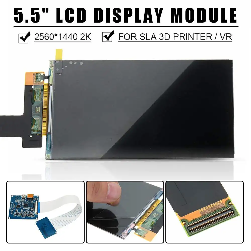 

LS055R1SX03 5.5 inch 2k LCD Module 2560*1440 LCD Screen Display with HDMI to MIPI Controller Board
