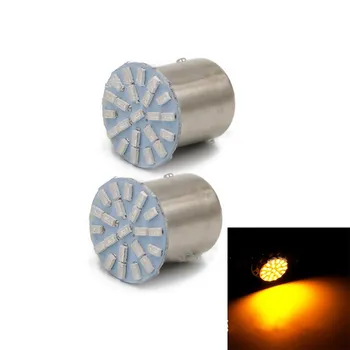 

4 PCS OF P21w p21/5w led s25 lamps 1206 1156 22 SMD led white automobile tail light bulb BA15S 12 v dc car LED lighting