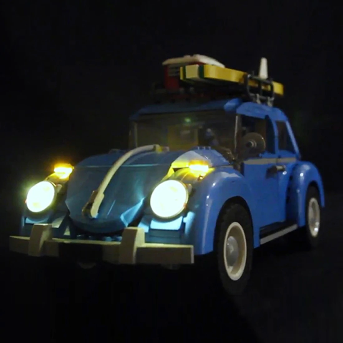 

Vonado LED Light Building Block Modified Kit for LEGO Volkswagen Beetle Construction Brick Set 10252 (LED Included Only)