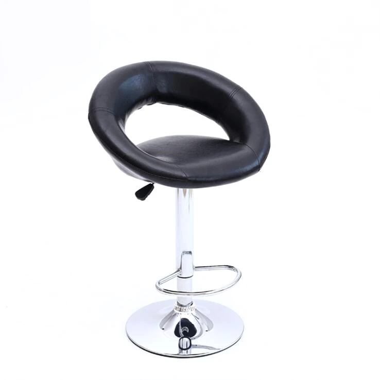 European unique design simple fashion PU backrest bar chair lifting stool bar height adjustable free shipping