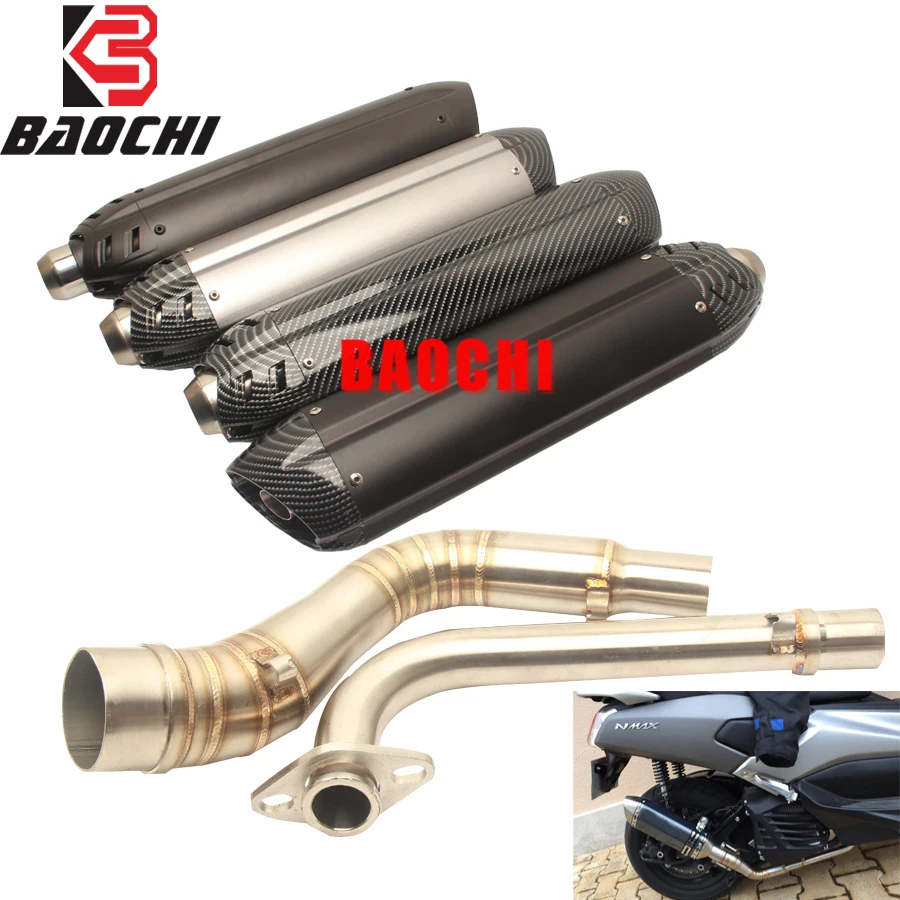 

Motorcycle Exhaust System Muffler Escape DB Killer Mid Tube Silencer for yamah Nmax 125 155 NMAX155 2015 2016 2017 Vintage