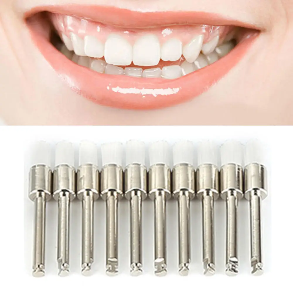 

100Pcs/Bag Dental Flat Head Polishing Brush Tooth Polisher Whitening Interdental Brush Oral Care Brush With Box