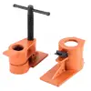 Heavy Duty 1in Pipe Clamp Jaws Vise Fixture Set Woodworking Jig Furniture Workbench Cabinet Wooden Box Clamp Fixing Bench Vice ► Photo 1/6
