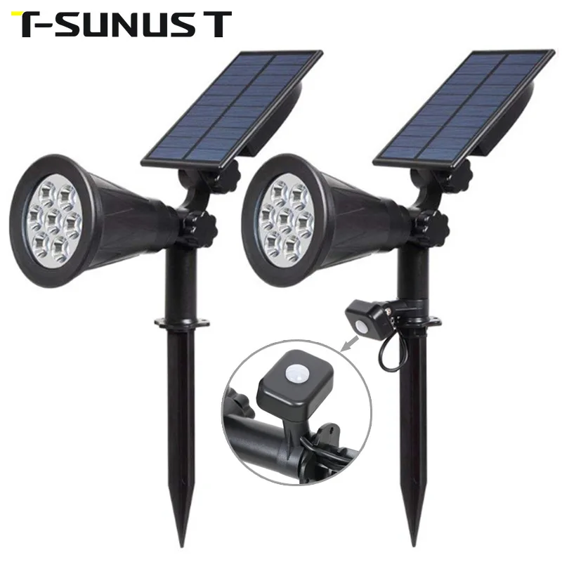 

Manufacturer Direct Outdoor Human Body Induction Lamp Household Wall Garden Lights 7LED Highlight Solar Lawn Lamp