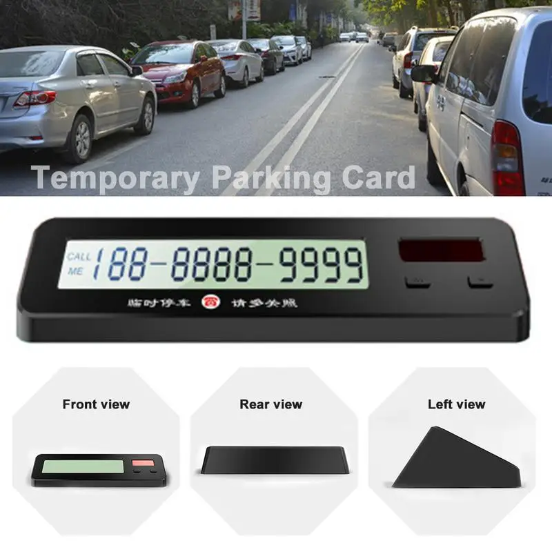 

Temporary Parking Tags Solar Electronic Numbers License Plates Temporary Parking Numbers Battery + Solar